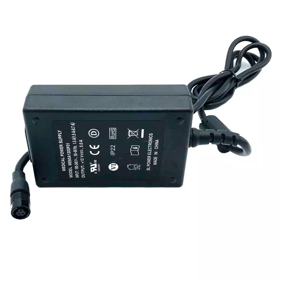 *Brand NEW*Genuine 12V 5.0A 60W AC Adapter Medical ME60A1203F01 3-pin Power Supply